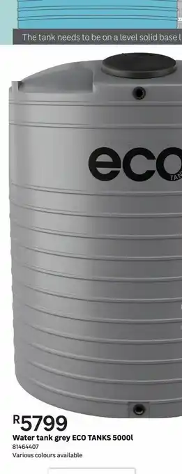 Leroy Merlin Water tank grey eco tanks 5000l offer