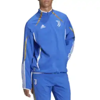 Totalsports Men's adidas juventus teamgeist woven blue jacket offer
