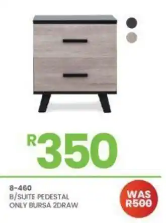 8-460 B/Suite Pedestal only bursa 2 drawer