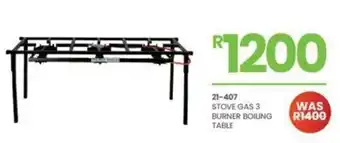 Fair Price 21-407 Stove Gas 3 Burner Boiling Table offer