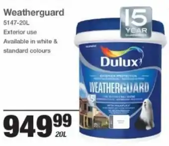 Mica Dulux Weatherguard 20L offer