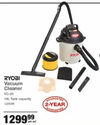 Mica Ryobi Vacuum Cleaner 1250W offer