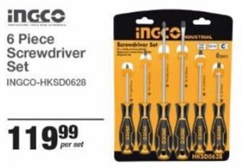 Mica Ingco 6 Piece Screwdriver Set offer