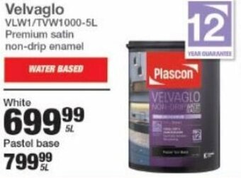 Mica Plascon Velvaglo White 5L offer