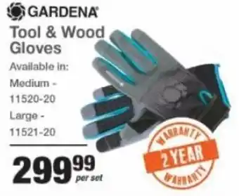 Gardena Tool & Wood Gloves