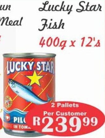 Advance Cash n Carry Lucky Star Fish 400g x 12's offer