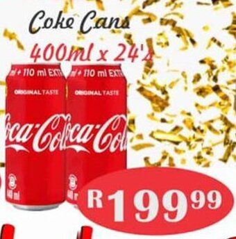 Coke Cans 400ml x 24's