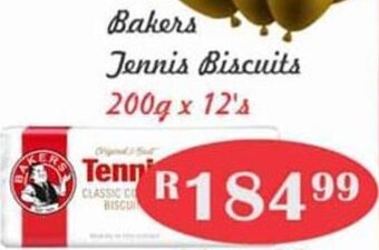 Advance Cash n Carry Bakers Tennis Biscuits 200g x 12's offer