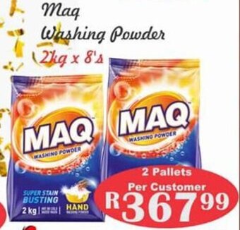 Advance Cash n Carry Maq Washing Powder 2kg x 8's offer
