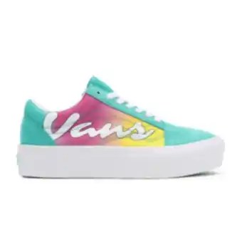 Sportscene Vans women's spring fade old skool platform blue sneaker offer