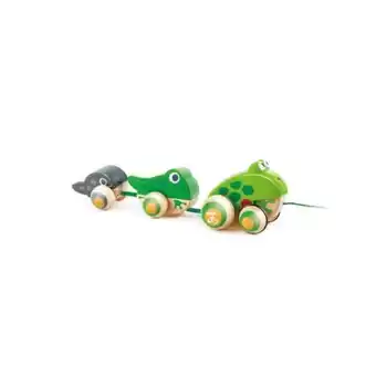 Pull along frog family