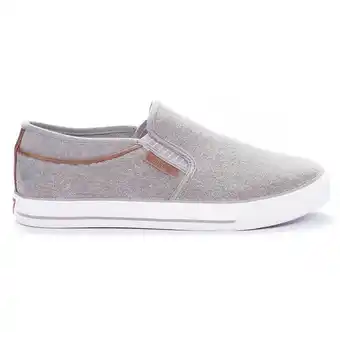 Men's slip-on grey sneakers