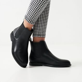 OneDayOnly Ladies pu classic chelsea elastic-inset ankle boots offer