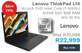 First Shop Lenovo ThinkPad L14 offer