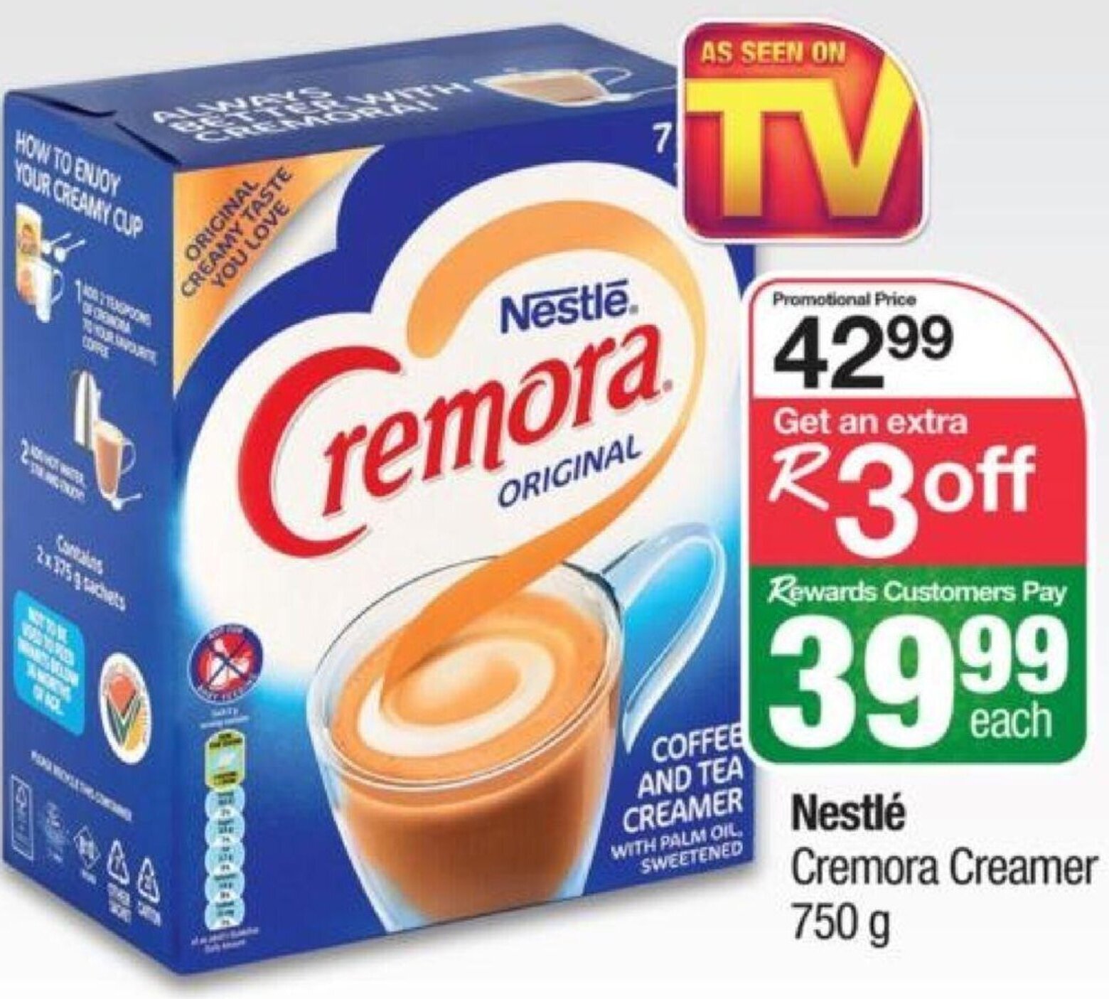 Nestlé Cremora Creamer 750g offer at Spar