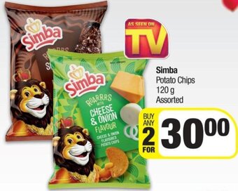 Spar Simba Potato Chips 120g offer