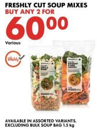 Woolworths Freshly Cut Soup Mixes offer