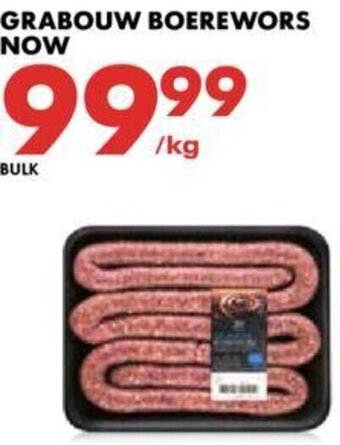 Woolworths Grabouw Boerewors offer