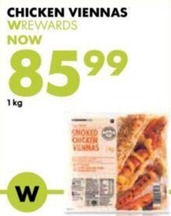Woolworths Chicken Viennas 1kg offer