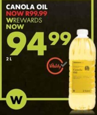 Woolworths Canola Oil 2L offer
