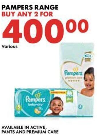 Woolworths Pampers Range offer
