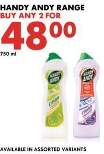 Woolworths Handy Andy Range 750ml offer
