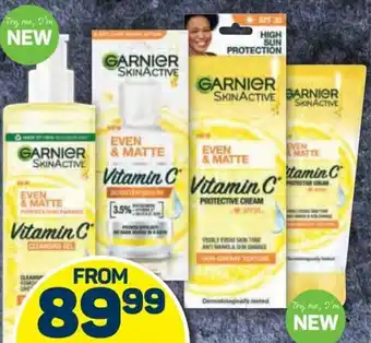 Pick n Pay Garnier Skin Active Cleaning Gel, Boost Serum or SPF 30 Protective Cream 30-400ml offer