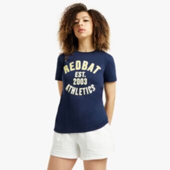 Sportscene Redbat athletics women's navy t-shirt offer