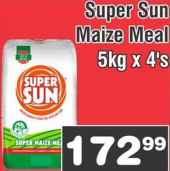 Advance Cash n Carry Super Sun Maize Meal 5kg x 4's offer
