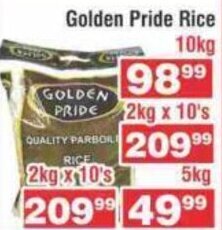 Advance Cash n Carry Golden Pride Rice 10kg offer