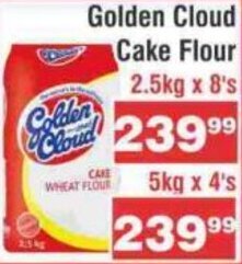 Advance Cash n Carry Golden Cloud Cake Flour 2.5kg x 8's offer