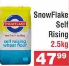 Advance Cash n Carry Snowflake Self Raising Wheat Flour 2.5kg offer