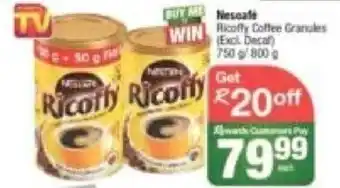 Spar Nescafe Ricoffy Coffee Granules offer