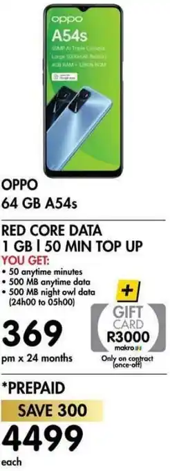 Makro Oppo A54s 64GB offer