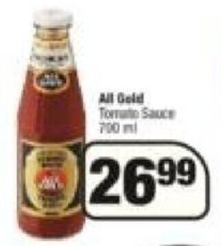 Spar All Gold Tomato Sauce 700ml offer