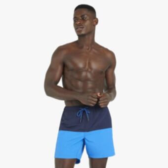 Markham Mkm navy/blue colour block swimshort offer