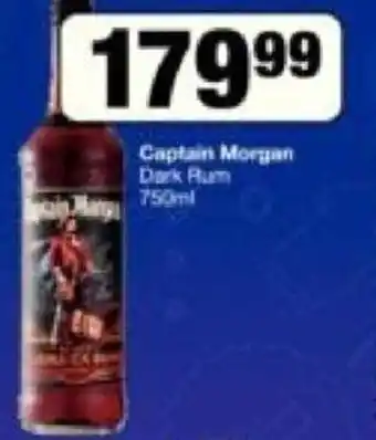Spar Captain Morgan Dark Rum 750 ml offer