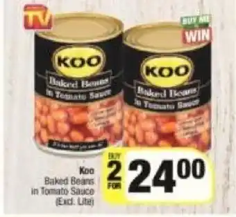 Spar Koo Baked Beans in Tomato Sauce offer