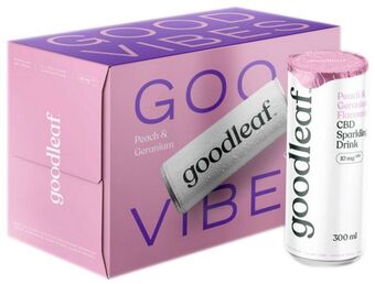 Faithful to Nature Goodleaf cbd infused sparkling water – peac... offer
