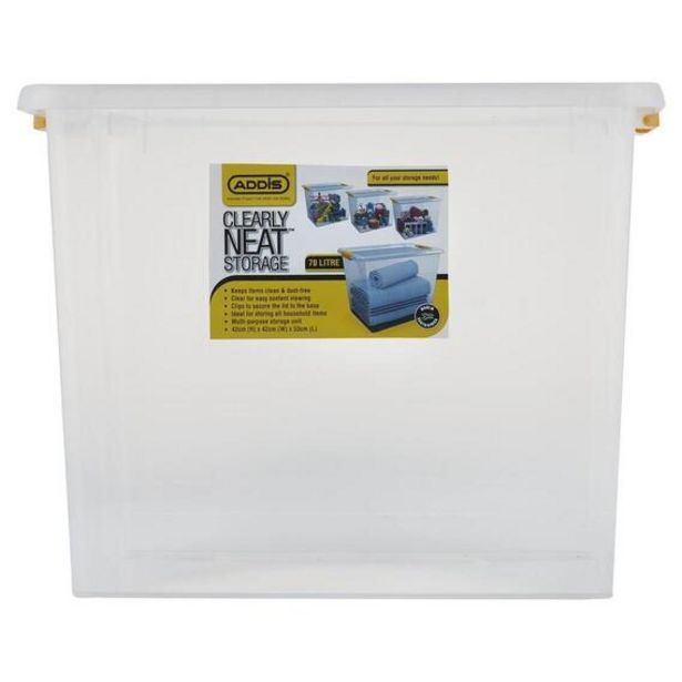 Addis 70lt clearly neat storage box offer at Game