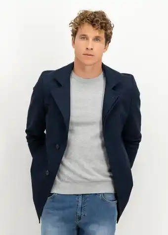 Woolworths Funnel neck slim fit cotton coat offer