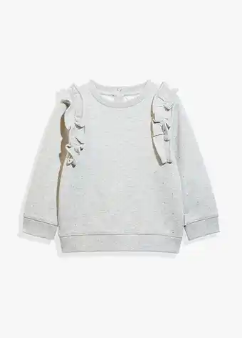 Woolworths Organically grown cotton frill metallic sweatshirt offer