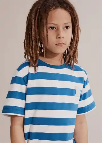 Woolworths Organically grown cotton shark stripe t-shirt offer