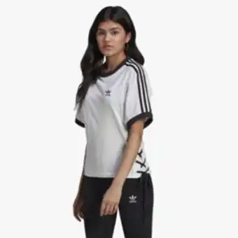 Sportscene Adidas originals women's laced white t-shirt offer