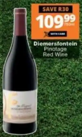 Diemersfontein Pinotage Red Wine 750ml