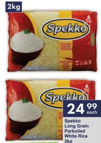 President Hyper Spekko Long Grain Parboiled White Rice 2kg offer