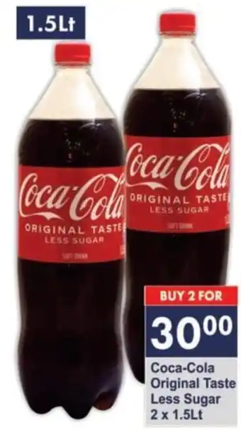 Coca-Cola Original Taste Less Sugar 2 x 1,5L