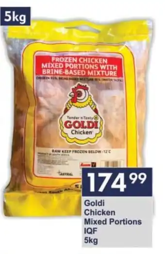 President Hyper Goldi Chicken Mixed Portions IQF 5kg offer