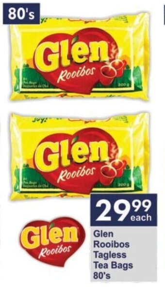 President Hyper Glen Rooibos Tagless Tea Bags 80's offer
