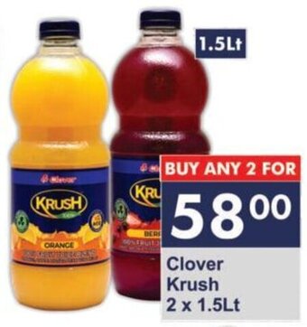 President Hyper Clover Krush 2 x 1.5lt offer